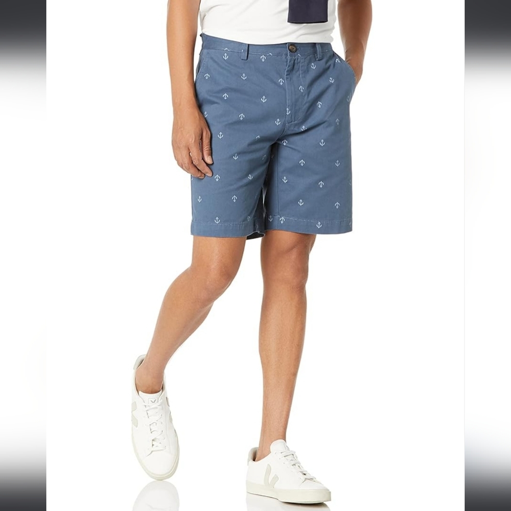 Cotton slim fit shorts